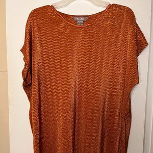 TanJay 2x Burnt Orange Short-Sleeve Top